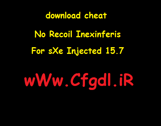 دانلود چیت نوریکول Anti recoil - Inexinferis برای sXe Injected 15.7